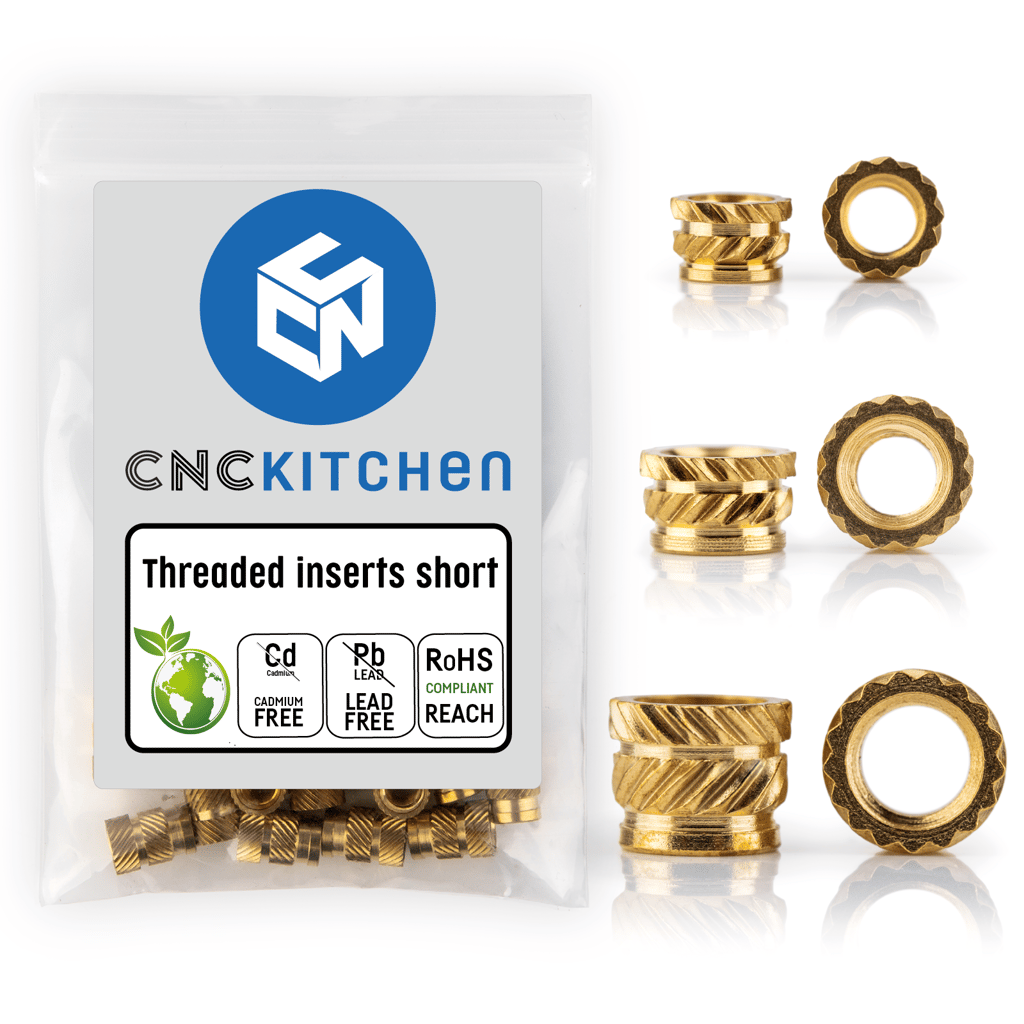 Threaded inserts - set short 200 pcs