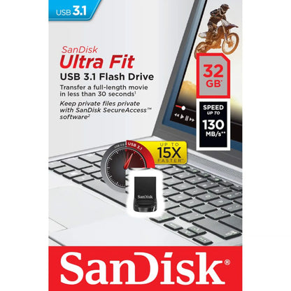 Sandisk Ultra Fit 3.1 USB-nøgle - 32 GB