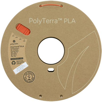 (UDGÅR) Polymaker | PolyTerra PLA | Muted Red | 1.75mm | 1 kg
