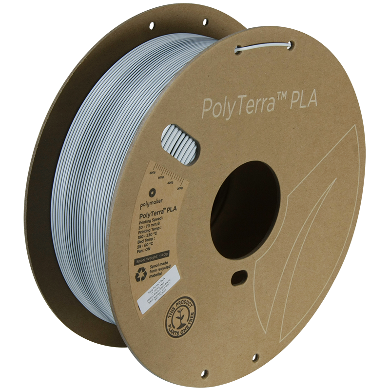 (UDGÅR) Polymaker | PolyTerra PLA Dual | Shadow Black (White-Black) | 1.75mm | 1 kg