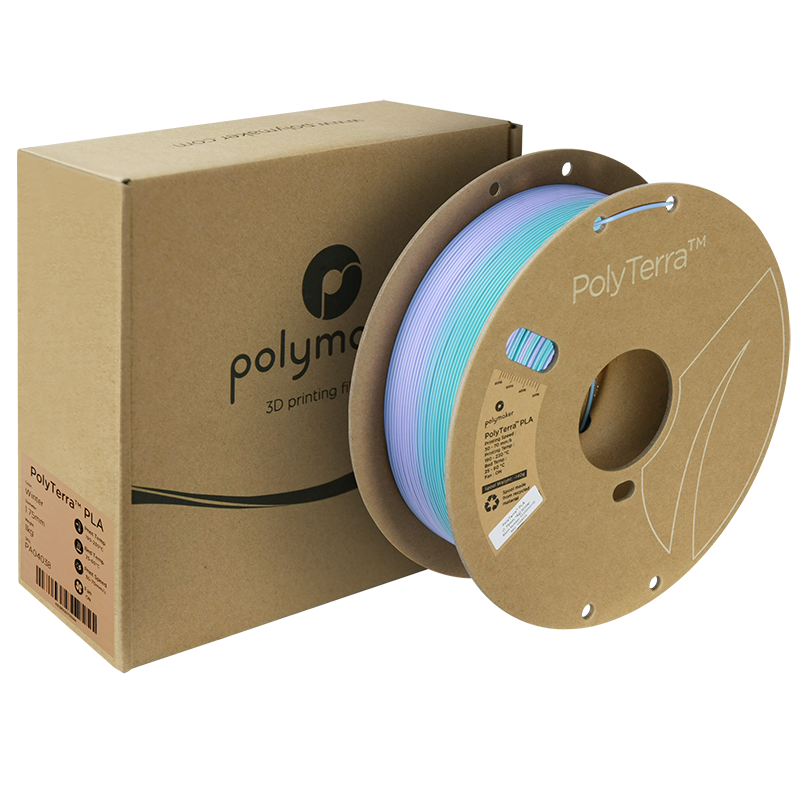 (UDGÅR) Polymaker | PolyTerra PLA Gradient | Winter (Ice-Purple) | 1.75mm | 1 kg