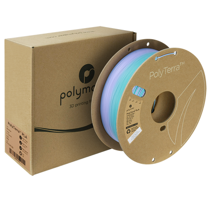 (UDGÅR) Polymaker | PolyTerra PLA Gradient | Winter (Ice-Purple) | 1.75mm | 1 kg