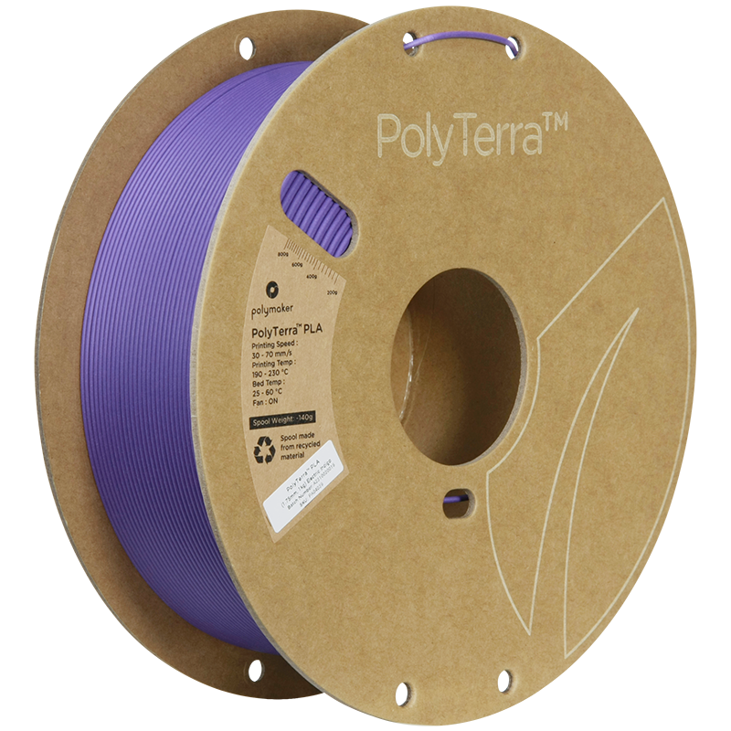 (UDGÅR) Polymaker | PolyTerra PLA | Electric Indigo | 1.75mm | 1 kg