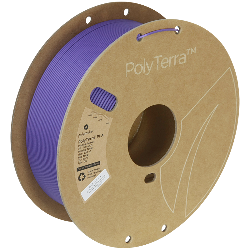 (UDGÅR) Polymaker | PolyTerra PLA | Electric Indigo | 1.75mm | 1 kg