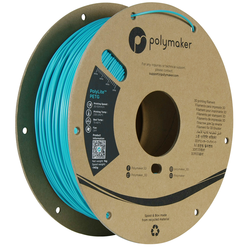 Polymaker | PolyLite PETG | Teal | 1.75mm | 1 kg