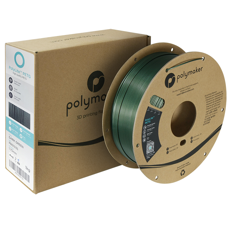 Polymaker | PolyLite PETG | Dark Green | 1.75mm | 1 kg