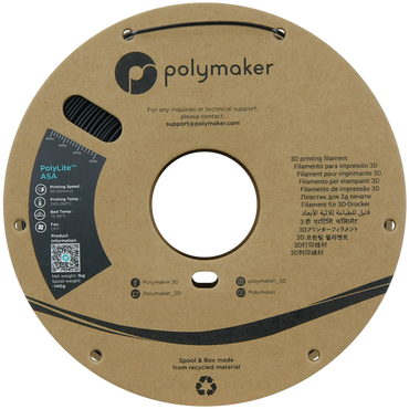 Polymaker | PolyLite ASA | Black | 1.75mm | 1 kg