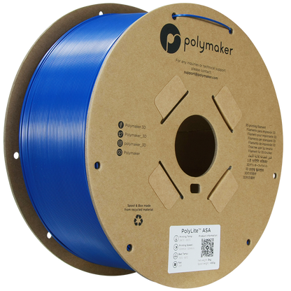 (UDGÅR) Polymaker | PolyLite ASA | Blue | 1.75mm | 3 kg