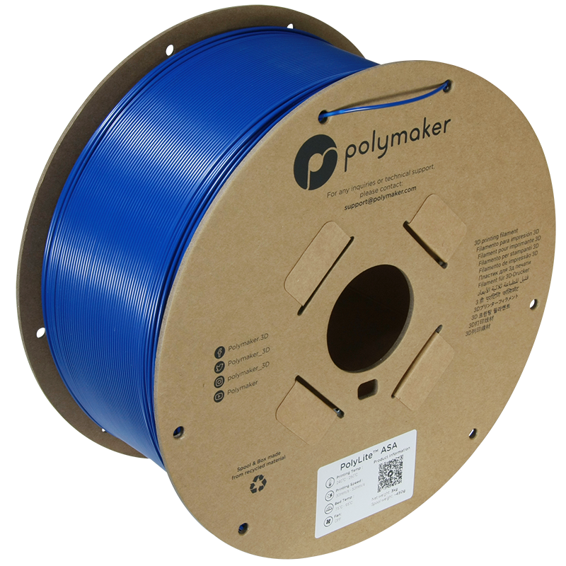 (UDGÅR) Polymaker | PolyLite ASA | Blue | 1.75mm | 3 kg