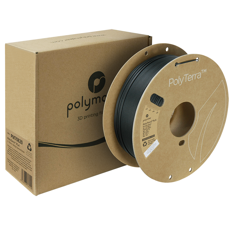 Polymaker | PolyTerra PLA | Charcoal Black | 1.75mm | 1 kg