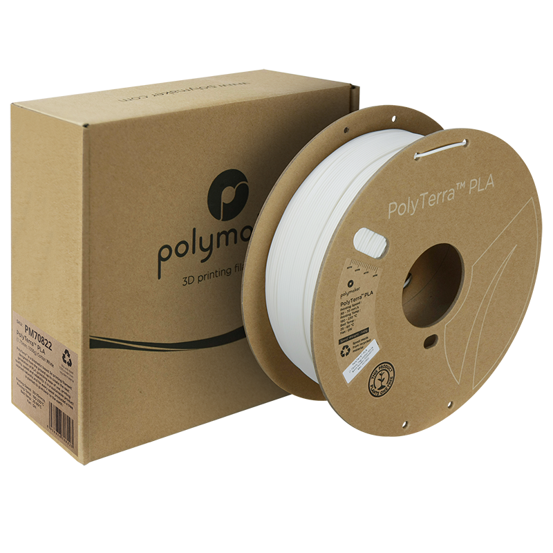 Polymaker | PolyTerra PLA | Cotton White | 1.75mm | 1 kg