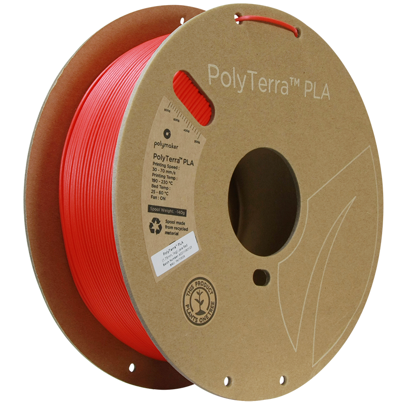 Polymaker | PolyTerra PLA | Lava Red | 1.75mm | 1 kg