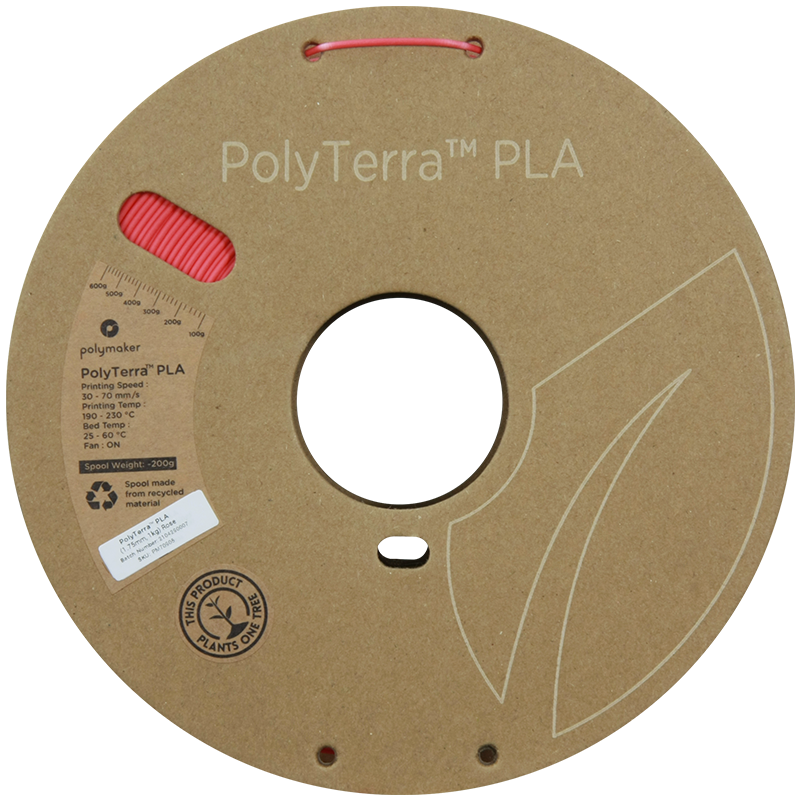 (UDGÅR) Polymaker | PolyTerra PLA | Rose | 1.75mm | 1 kg