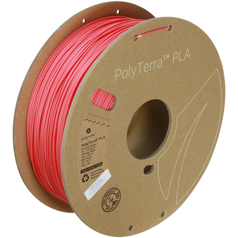 (UDGÅR) Polymaker | PolyTerra PLA | Rose | 1.75mm | 1 kg
