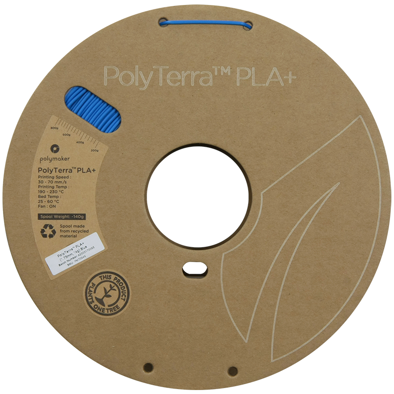Polymaker | PolyTerra PLA+ | Blue | 1.75mm | 1 kg