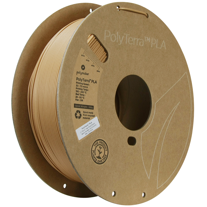 Polymaker | PolyTerra PLA | Wood Brown | 1.75mm | 1 kg