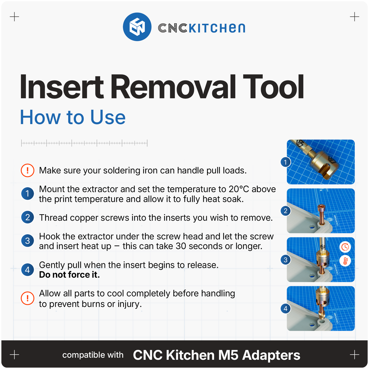 Insert Removal Tool kobberskruer
