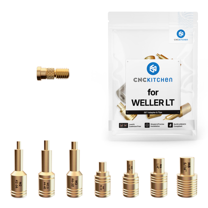 Installationsspidser M2-M8 til Weller LT-loddekolbe