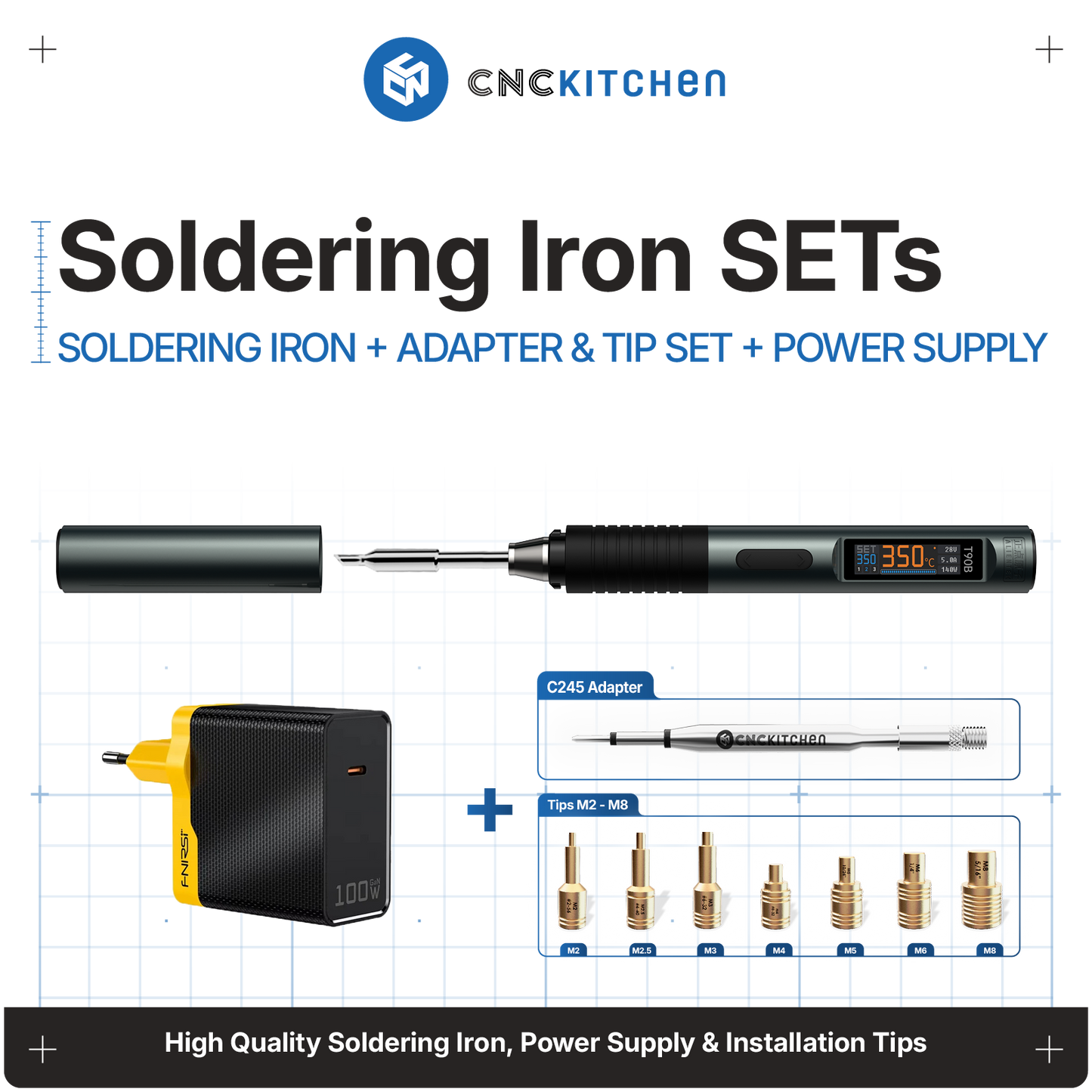 Indholdet i Soldering Iron Set M