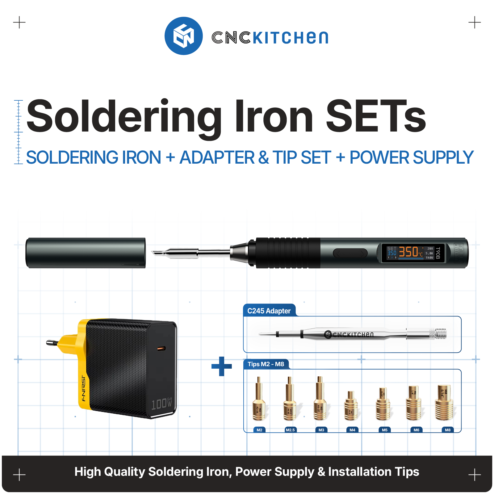 Indholdet i Soldering Iron Set L