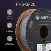 Polymaker | Fiberon | PPS-GF20 Grey | 1.75mm | 500g