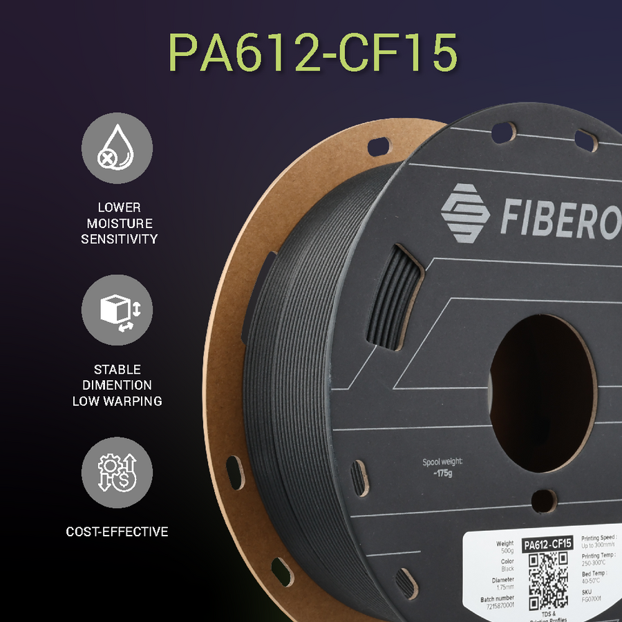 Polymaker | Fiberon | PA612-CF15 | 1.75mm | 500g