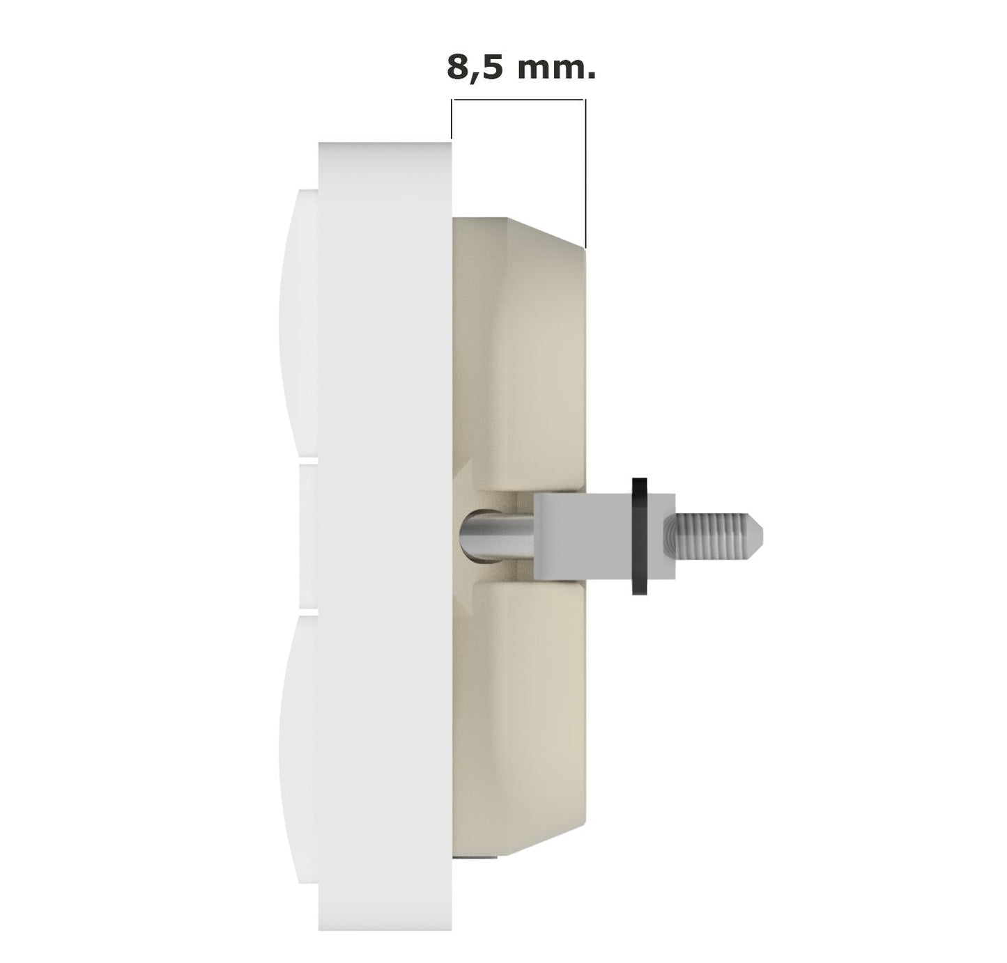 Zigbee tryk XL - AT, Hvid (7241443573917)