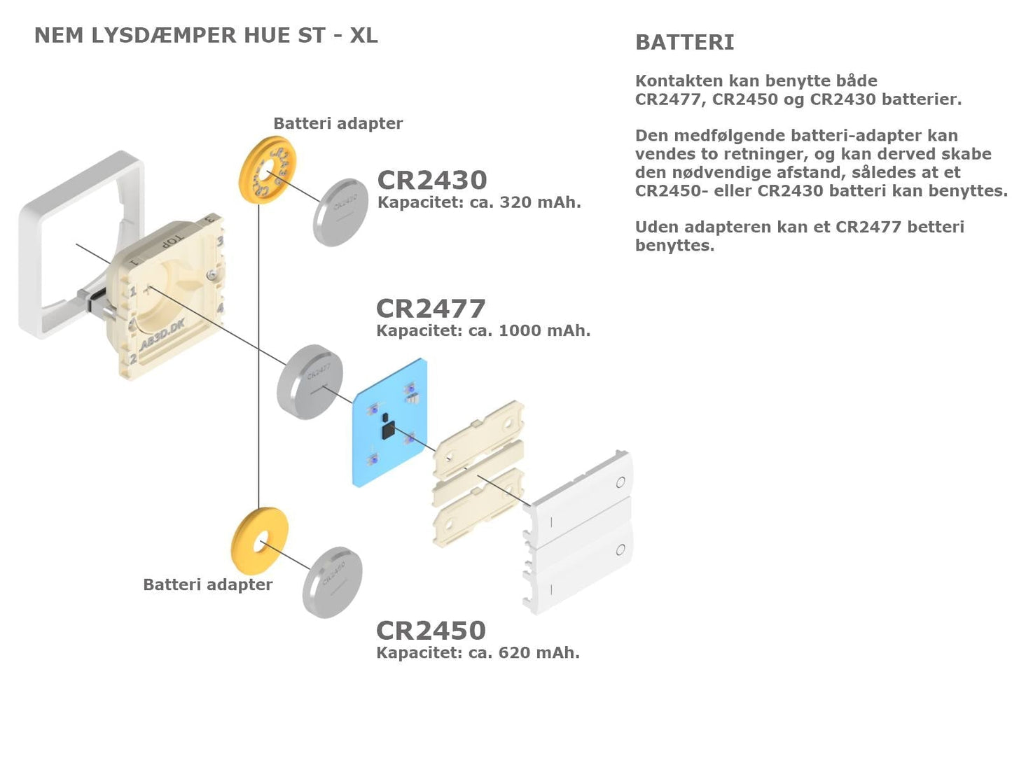 Zigbee tryk XL - AT, Hvid (7241443573917)