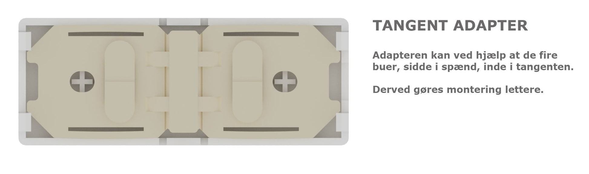 Zigbee tryk XL - ST, Hvid: Op/ned symboler (7241491546269)