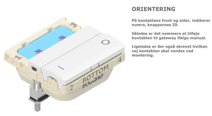 Zigbee tryk XL - ST, Hvid: Uden symboler (7241456976029)