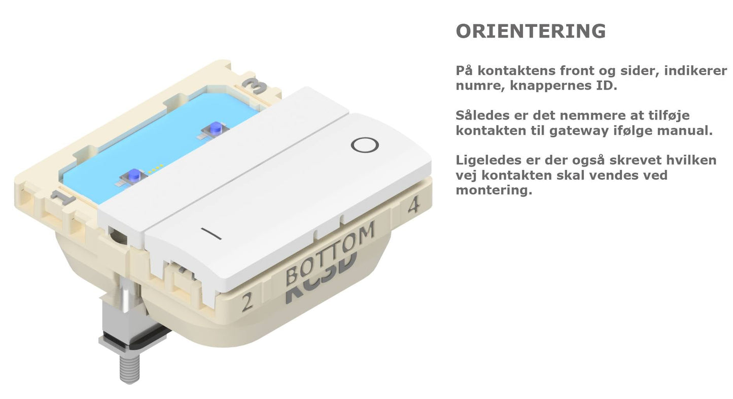 Zigbee tryk XL - ST, Hvid: Op/ned symboler (7241491546269)