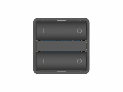 Zigbee tryk XL - ST, Hvid: On/off symboler (7241395437725)