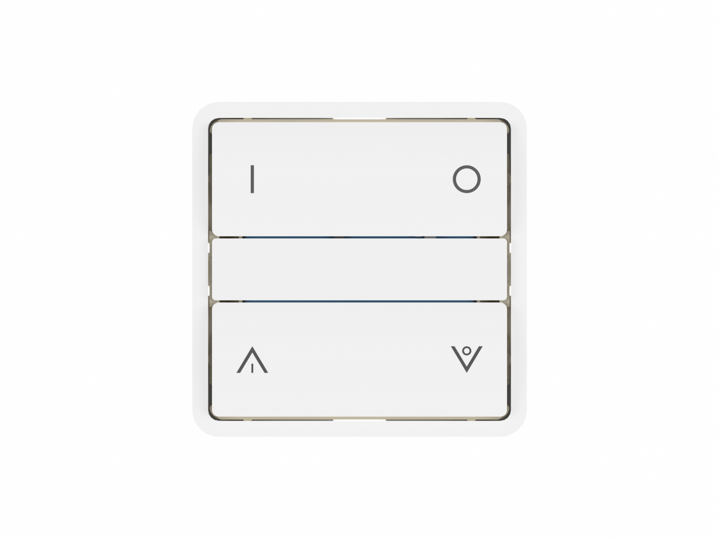Zigbee tryk XL - ST, Hvid: Tænd/sluk & op/ned symboler (7241494036637)