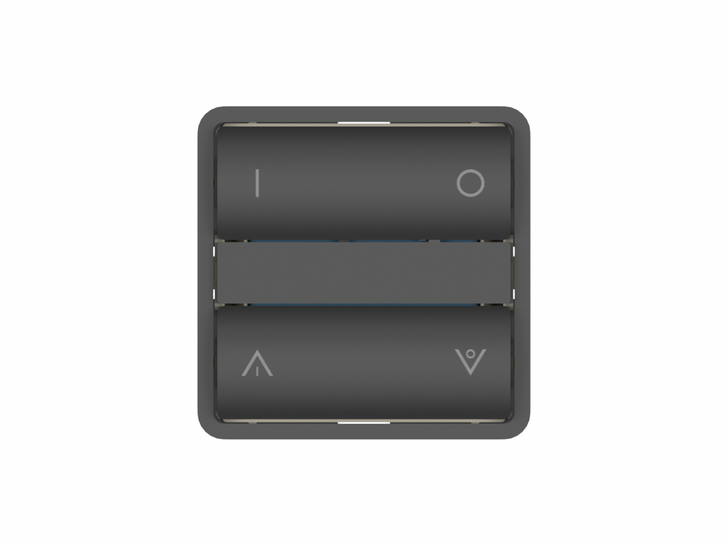 Zigbee tryk XL - ST, Hvid: Tænd/sluk & op/ned symboler (7241494036637)
